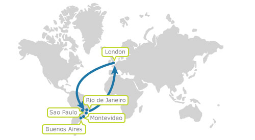south america multi city flight